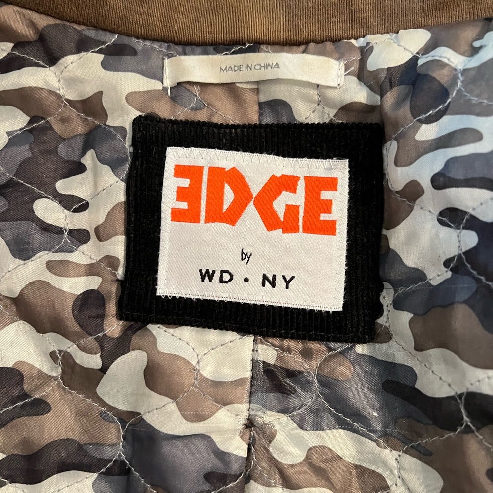Edge by WD Black Corduroy Jacket with Camouflage inner lining medium - Picture 6 of 11